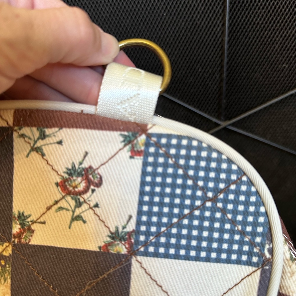 Threads Patchwork Backpack with Multicolor Design - Picture 2 of 4